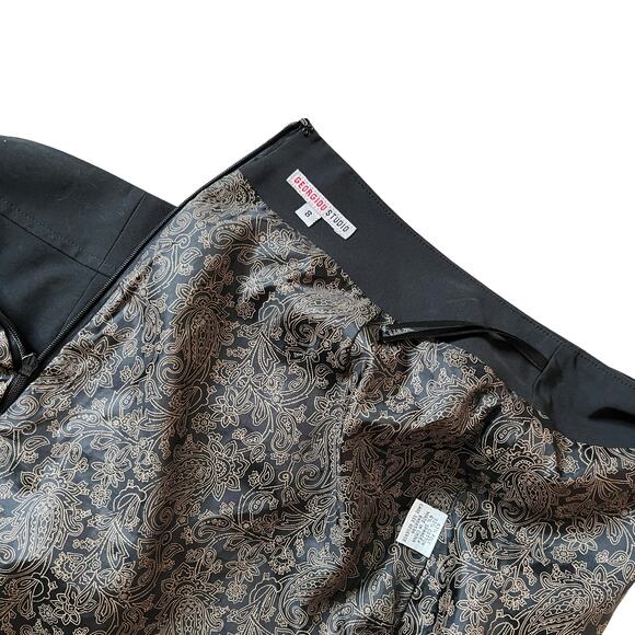 georgiou women black pencil dress mini skirt sz 8 - Picture 5 of 6